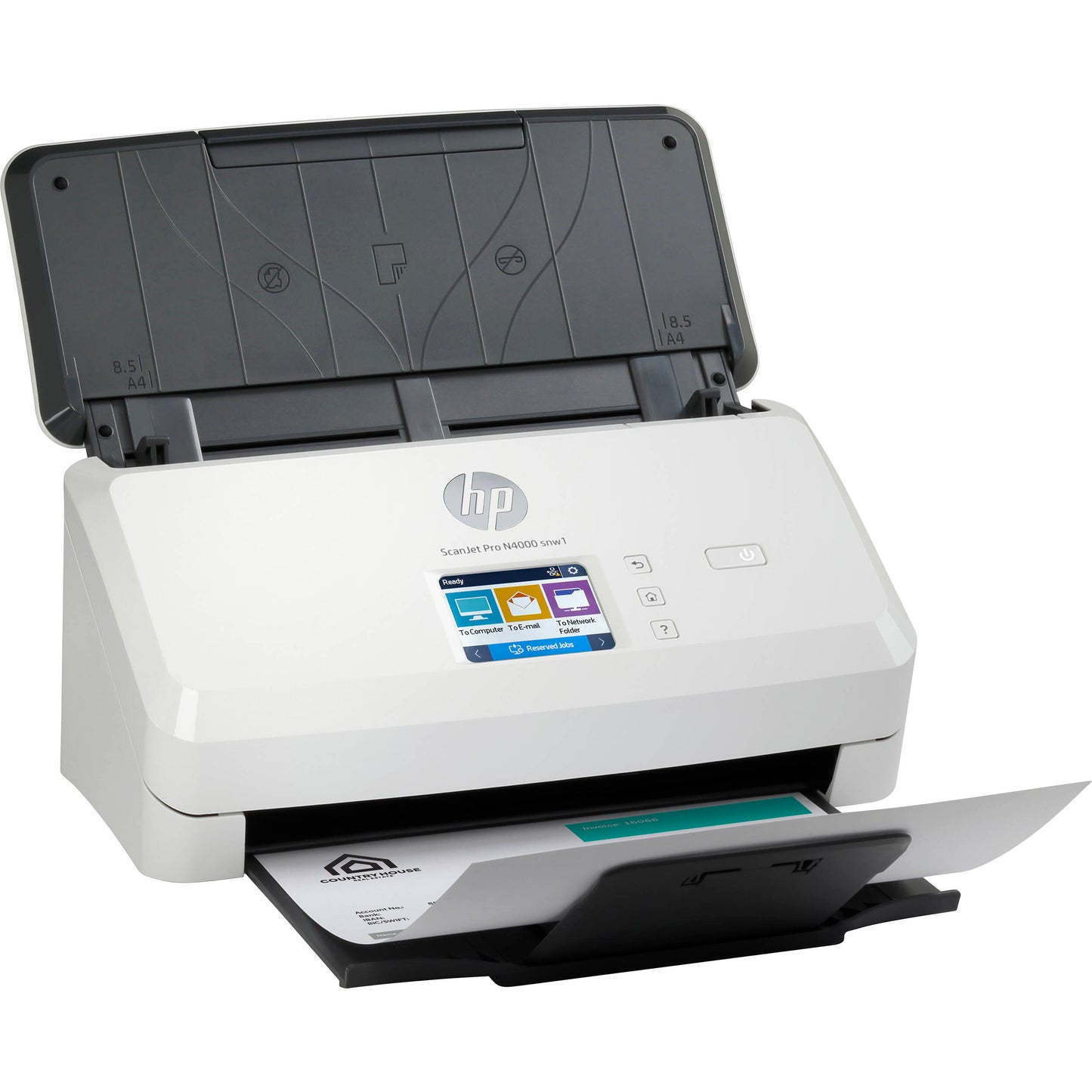 HP Scanjet Pro N4000 New Open Box SNW1 Sheet-Feed Scanner, 6FW08A