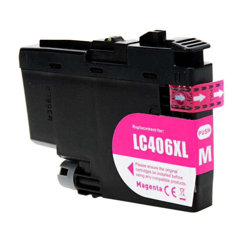 Brother J4335/J4345 Compatible Inkjet Cartridge Magenta 5000 High Yield, LC406XLM