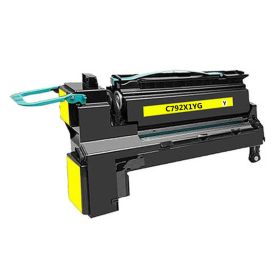 Lexmark C792  Toner Cartridge, Yellow 20K Extra High Yield, C792X1YG